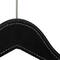 Simplify Black Vegan Leather Hangers, 3ct.